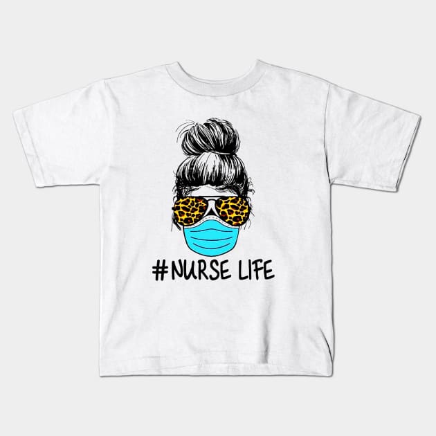 Cute Nursing In LIfe Kids T-Shirt by Prashanthmuralidharart